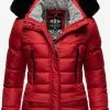 Marikoo Winterjassen Winterjas Loveleen Dames Rood -Aanbiedingen Marikoo Winkel fd64fba6b011fd539bdb6429c3448ec7